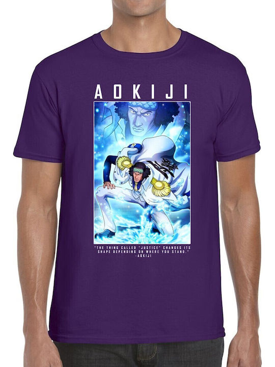 T-shirt One Piece Aokiji Pop Culture Purple
