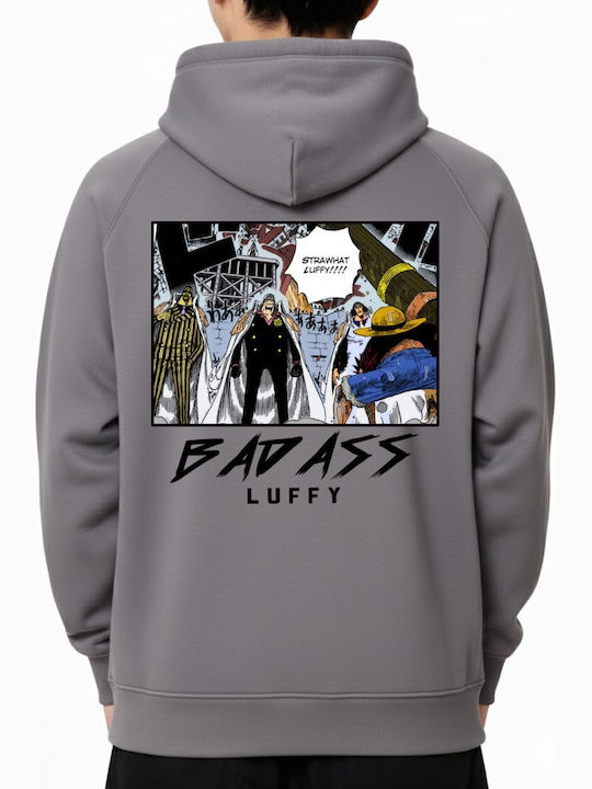 Hoodie One Piece Bad Ass Luffy Pop Culture Char...