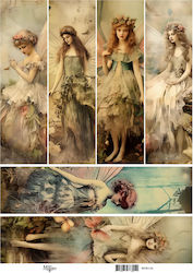Reispapier Maja's Memories 30x42cm Feen Mdr1142