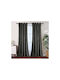 Chios Hellas Window Curtain With Dark Gray Grommets 260x140cm