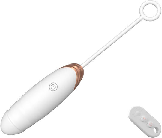 Love Vibrator Egg with Remote Control White