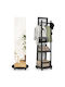Costway Floor Mirror With Black Wooden Frame