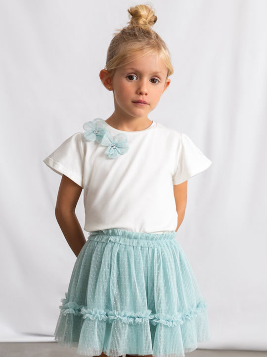Kids' Set with Skirt Summer 2pcs Green