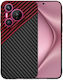 Techsuit Umschlag Rückseite Schwarz (Huawei Pura 70)