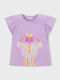 Kids Short-Sleeved Lilac Blouse