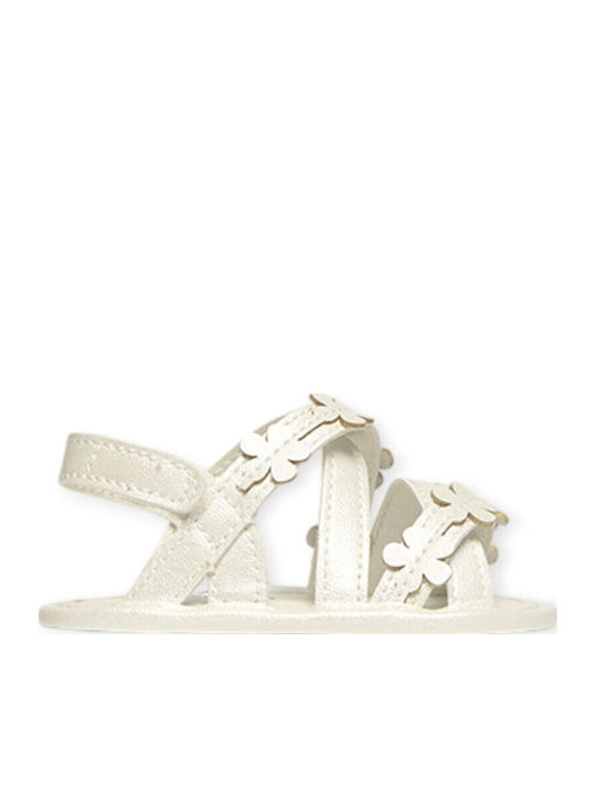 Mayoral Baby Soft-Sole Sandals White