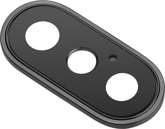 Protecție Cameră Tempered Glass Black pentru Apple iPhone X