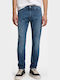 Ανδρικό Παντελόνι Τζιν με Skinny Tapered Εφαρμογή Blue