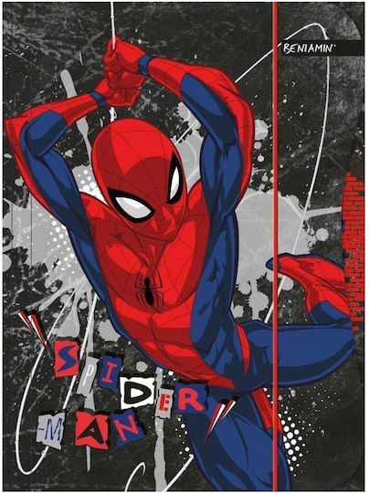 Beniamin Paper File Folder Rubber Band Spiderman A4 Design 2