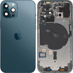 Carcasă Baterie Apple iPhone 12 Pro Carcasa Mijlocie Albastru Pacific Blue De Schimb
