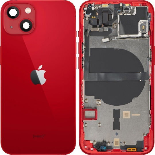 Κάλυμμα Μπαταρίας Apple Iphone 13 Μεσαίο Περίβλημα Κόκκινο Ανταλλακτικό