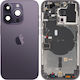 Battery Cover Apple iPhone 14 Pro Middle Housing Deep Purple Replacement