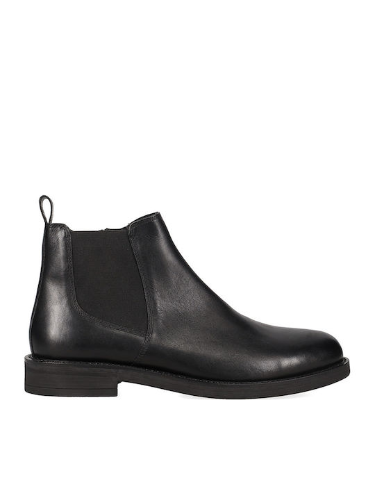 Leather Black Men's Boots