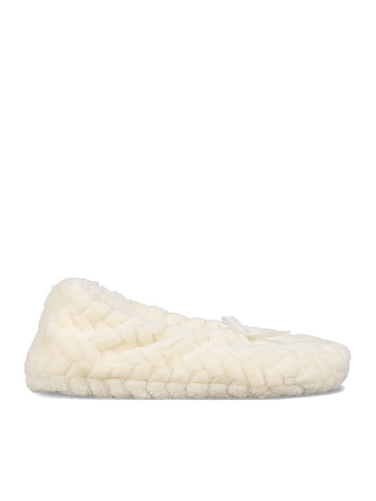 Migato Winter Women's Slippers with Fur White