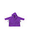 Kids Hooded Bathrobe Purple