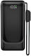 XO PR282 Power Bank 10000mAh 22.5W με Θύρα USB-A και Θύρα USB-C Μαύρο