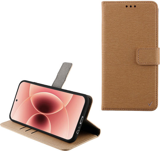 Volte-Tel Book Synthetisches Leder Gold (Xiaomi 17)