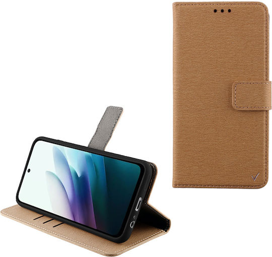 Volte-Tel Allure Magnet Book Piele Artificială Auriu Redmi 15