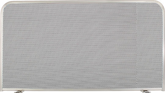 Zogometal Νο 0583 Μεταλλικό Προστατευτικό Τζακιού 80x50cm Ασημί