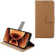 Volte-Tel Book Synthetisches Leder Gold Xiaomi 17 Pro