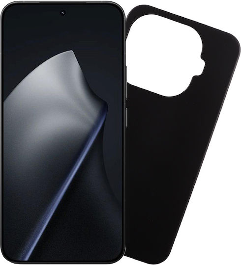 Volte-Tel Back Cover Din Silicon Cu Curea Neagră Xiaomi 15T Pro