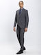 Men's Summer Suit Slim Fit Dark Grey