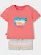 Kinder-Set mit Shorts Sommer 2Stück Coral
