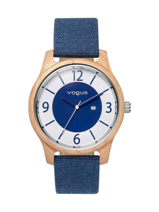 Vogue Ceas Dama 42mm Baterie Cu Brățară Din Metal Bej