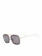 Belstaff Men's Sunglasses with Brown Metal Frame and Gray Lens S0394728