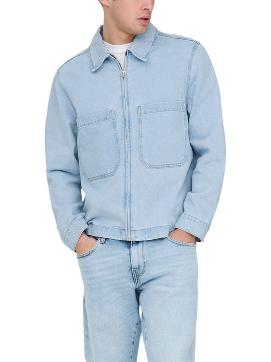 Τζιν Μπουφάν Light Blue Denim