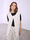 Celestino Women's Knitted Vest Plain Beige Light