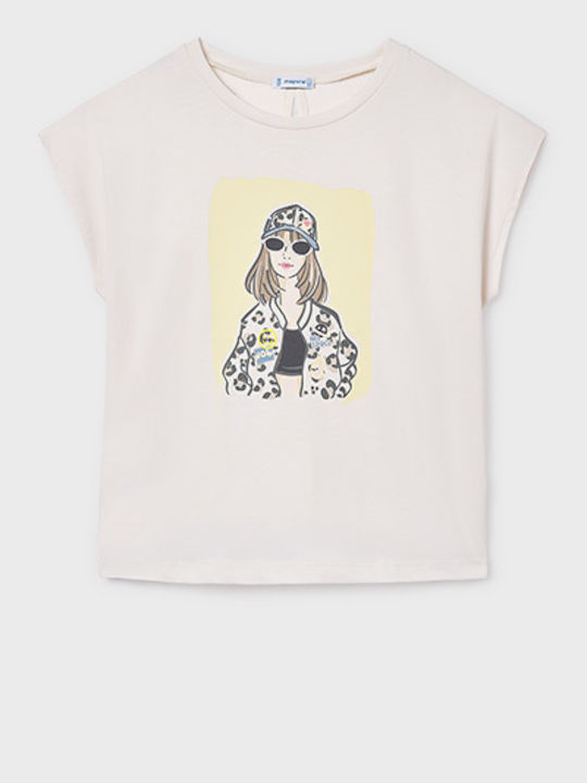 Mayoral Kinderhemd Kurzarm Beige