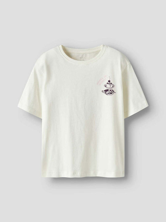 Name It Παιδικό T-shirt Εκρου