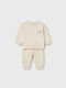 Set pentru copii cu pantaloni Iarnă 2buc Beige