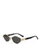 Moschino Unisex Sunglasses with Gold Metallic Frame and Black Lens MOL101/S 000/IR