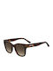 Moschino Unisex Sunglasses with Brown Horn-Rimmed Frame and Brown Lenses MOL104/S WR9/HA