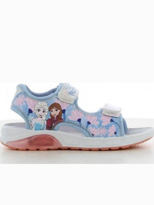 Kids' Sandals with Velcro & Lights Light Blue