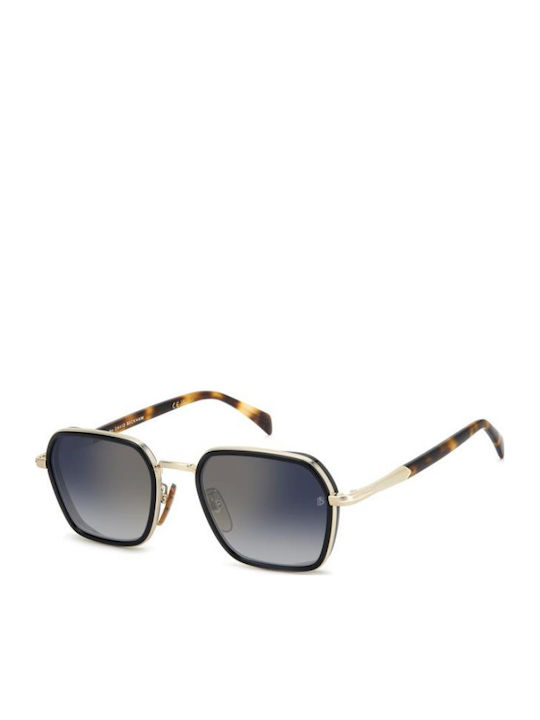 David Beckham Unisex Sunglasses with Gold Metal...