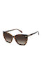 Polaroid Women Sunglasses With Brown Tartaruga Horn-Rimmed Frame And Brown Polarized Lens PLD4198/S/X 086/LA