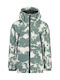 Waterproof Kids' Casual Jacket with Lining & Hood Aspen Green