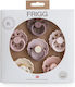 Frigg Pacifiers Rubber Night for 6-18 months 6pcs