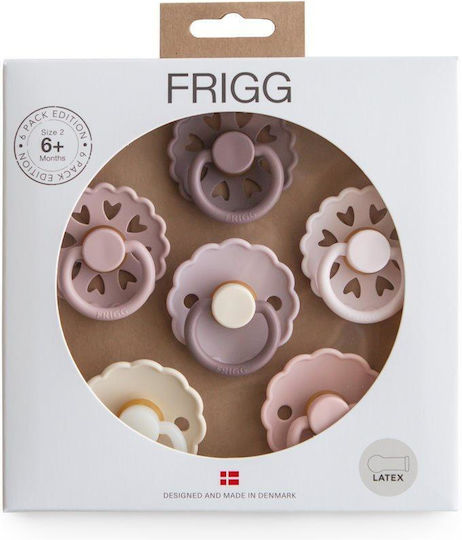 Frigg Pacifiers Rubber Night for 6-18 months 6pcs