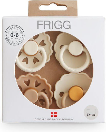 Frigg Πιπίλες Καουτσούκ για 0-6 μηνών 4τμχ