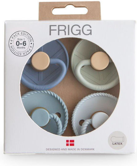 Frigg Πιπίλες Καουτσούκ για 0-6 μηνών 4τμχ