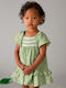 Girls Dress Sleeveless Set of 2 with Accessories Green