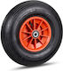 Relaxdays Wheelbarrow Wheel 4.00-6 Red Black Ru...