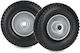 Set 2 Wheelbarrow Wheels Relaxdays Rubber 2.50-...