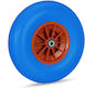 Relaxdays Wheelbarrow Wheel 4.00-6 Blue Red Sol...