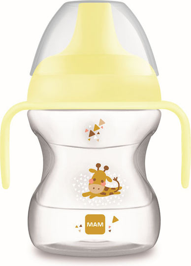Mam Learn To Drink Cup Εκπαιδευτικό Μπιμπερό Πλαστικό Κίτρινο για 6m+ 190ml