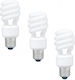 Set 3 Lămpi Fluorescente Panasonic Soclu E27 Putere 14w Formă Spirală Lumină Alb Cald Alimentare 220 240 V "efd14e27hd3e-3" Sigiliu Verde 1,35 Lei